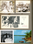 Mountain Home, Arkansas - Morgans. Christmas card - VenEenenaam. Eddie and Karen Hague with baby (Mary?). postcard - boats on lake.