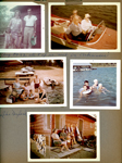 Aug 29, 1962 all 8 of use met in Arkansas. Cindy, Helen, Carole, Bill Morgan. Curt in boat. Vonnie. Lake Norfolk.