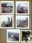 Morgans at the dam. Cindy, Carole wearing poncho, Bill. The river. Sept Betty's birthday, Dave.