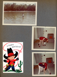 Alan with toy sailboat in water. 6122 wrestling. Jeff Rowland birthday invitation.