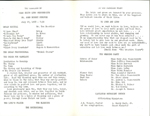 Lynn Messersmith wedding program