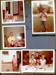 6122 living room - Alan birthday gifts. New Kodak Instamatic camera. Dave, Kenny and Ronnie in living room.