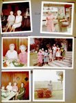 1967 Draper reunion - Bedford - Otis Park. Lida May's birthday at restaurant. Vonnie at bird bath at Florence's house.