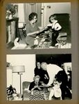 6122 living room - Christmas 1967 - Sara and Joe. Vonnie, Rosemary, Curt, 