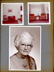 Bonnie (Letsinger) Barrick's portrait and living room.