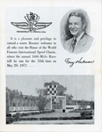 Indianapolis Motor Speedway booklet