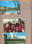 Dec 22 1971 WDW 10:30am to 9pm. postcard The Walt Disney World R. R. - Old-fashioned narrow-gauge steam trains depart from Main Street 01110200 DP 79909-C.
