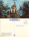 postcard Cinderella Castle - Fantasyland - Evening sets on towering Cinderella Castle 01110233 DP 79903-C.