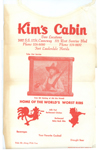Florida Trip - Hollywood - Ft Lauderdale - Kim's Cabin paper bib.