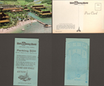 Polynesian Village aerial 0111-0363. Parking ticket for WDW. back with parking lot section names.