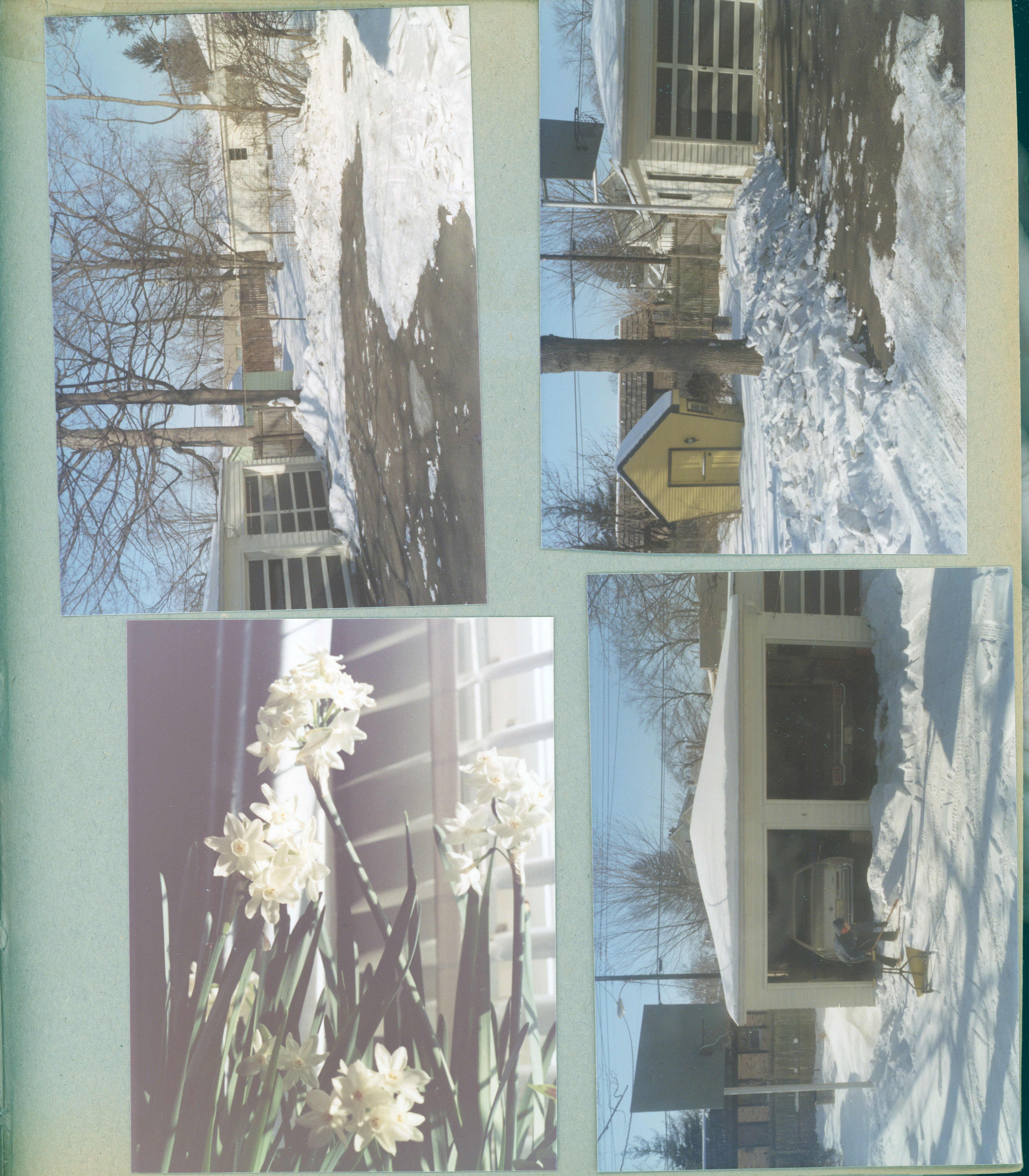 6122 snow - driveway, garages.