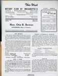 Rotary Club of Indianapolis - This week - May 3 1977. John Allen (sic) Hague mention.