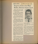 newspaper clipping - Gene Lee - Rivi swim coach obituary.