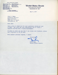 letter from Senator Bayh to John Hague for NAFI tour