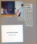 newspaper clipping - BRHS Honor Society induction. BRHS National Honor Society invitation. Alan walking to get certificate.