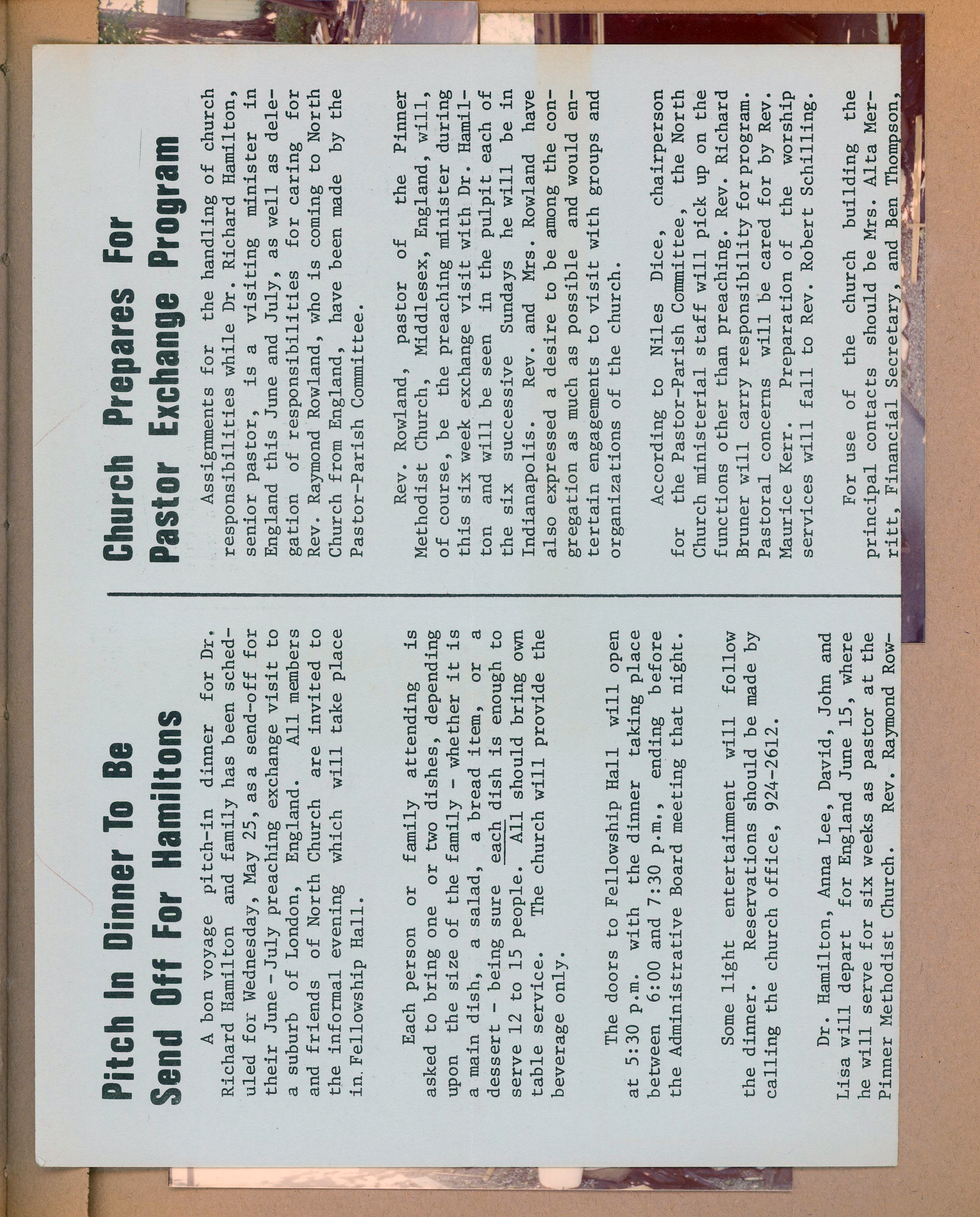 North United Methodist Church - North Notes
