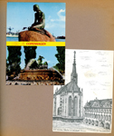 postcard - Copenhagen - Little Mermaid from Warren. postcard - Wurzburg Falkenhaus and Marienkapelle from Marie K.