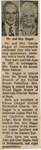 newspaper clipping - Helen and Girstle Hague 50th anniversary