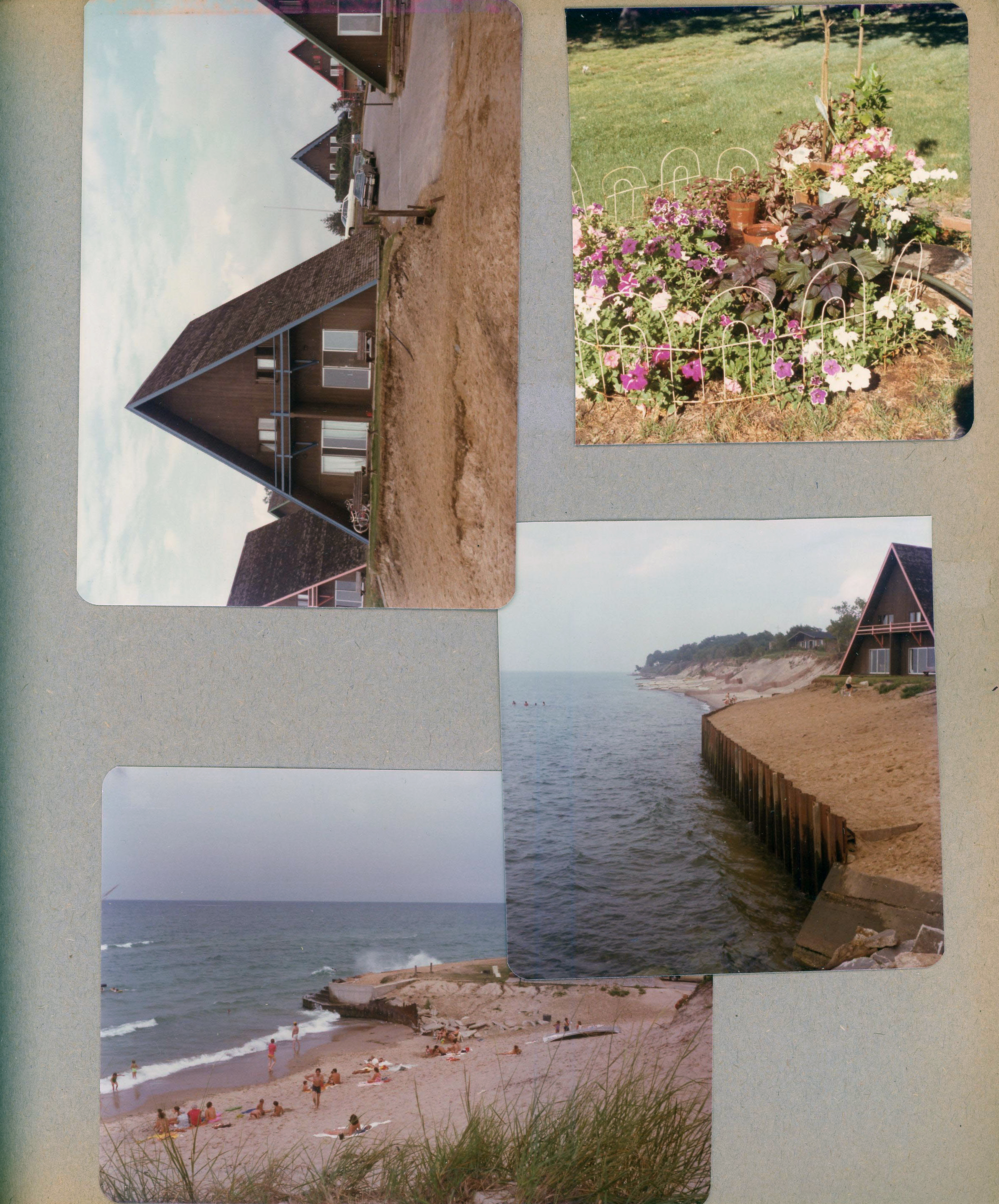 Chalet on the Lake - Stevensville, MI - Our chalet. Retaining wall in front. 6122 yard - flowers.