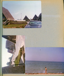 Chalet on the Lake - Stevensville, MI - White Cadillac. David Dawson - waves splashing up retaining wall.