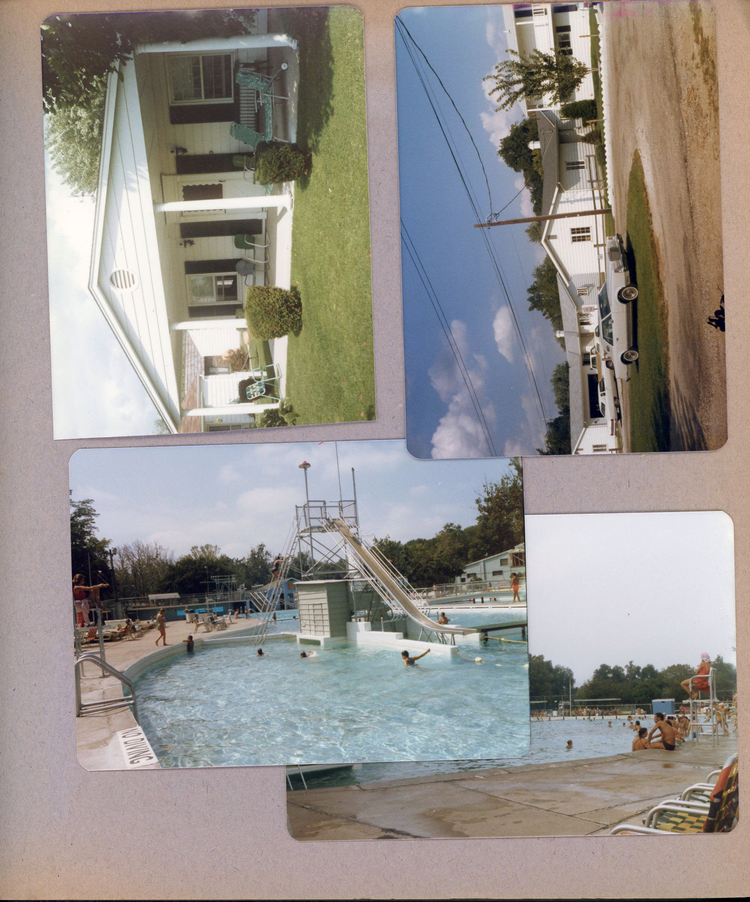 Wawasee -  front of house. House behind. Riviera Club slide.