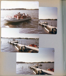 Wawasee - Sylvan - John, Girstle and Helen, Margaret Fuller and Edith?. Sylvan towing back the Master Blaster!