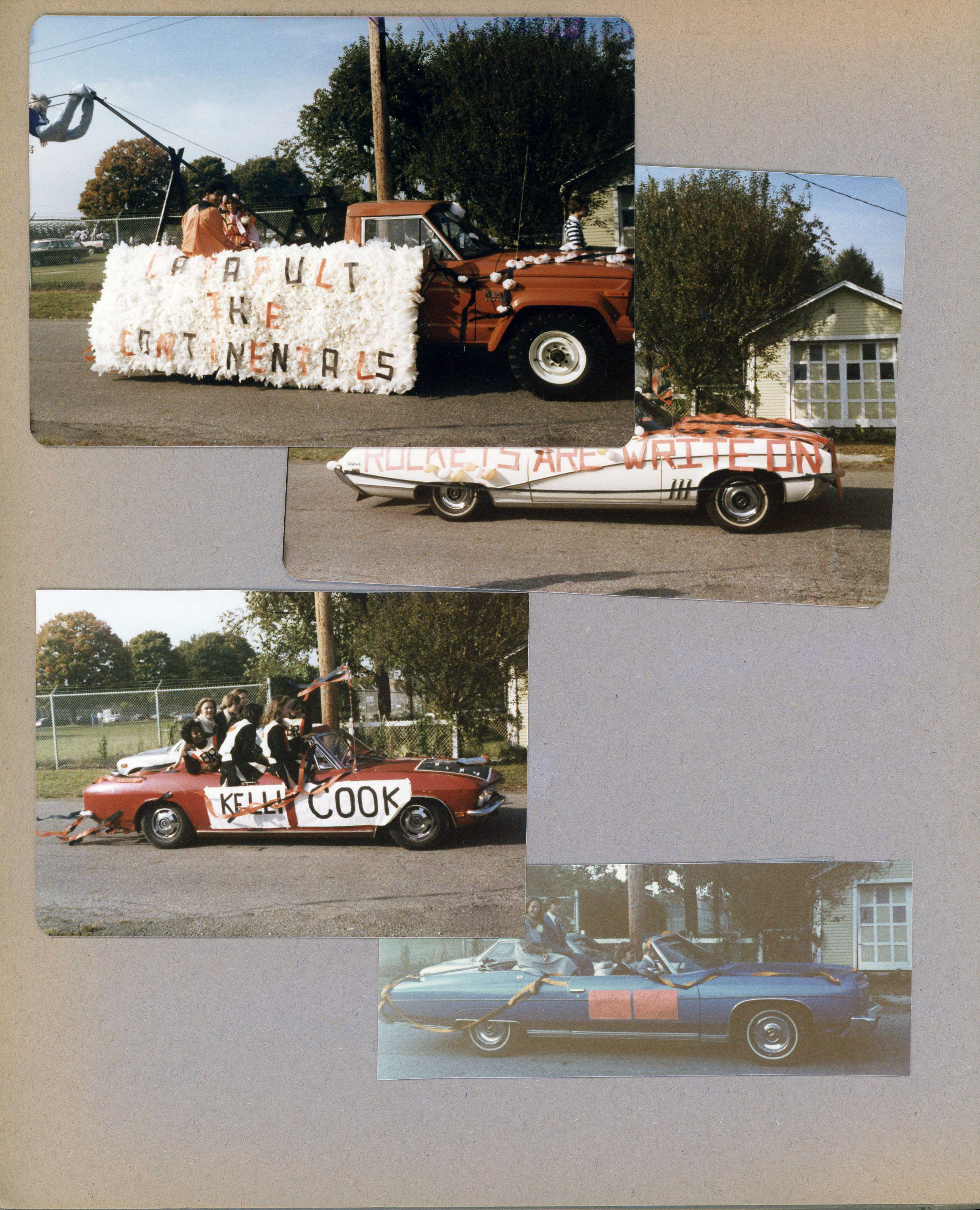BRHS Homecoming parade on 61st Street. Kelli Cook in David Dawson's Corvair.