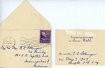 Clarence Austin Letsinger (Mutt) birth announcement for daughter Anne