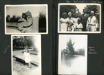 Rosemary downtown University Park. The Letsingers June 1944 - Helen, Vonnie, Rosemary, David, Warren, Curt.  Dodie and Charlie.