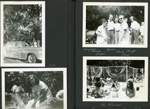 Russie and Joyce wedding - just married car. Joyce. Vaughn, Russie, Joyce, Jack, Bert, Paul, Marge.  The Riviera Club - Rosemary (small cases)