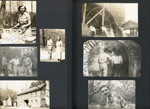Lida May (SMith) Lehman at picnic. Melvin Lehman. John. Spring Mill State Park 1947. Mill. John.