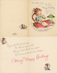 loose items - It's Very late To Say Happy Birthday card