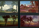 postcard The New University of Miami - Coral Gables, Florida DC-43. postcard Ocean sunrise. postcard house. postcard sunrise ocean. 