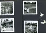California - river and bridge. May 17 1954 - 6122 Susan in yard (before eaves cut off and 2nd floor added). 