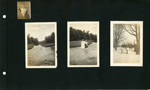 unknown woman. River. unknown women in  river. Farm in winter.
