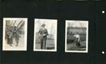 Girstle standing in snow talking to woman at tree. Girstle in a three-piece suit. Edith by field.