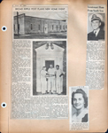 newspaper clipping - Broad Ripple Legion Post 312 moves to new home in power station. newspaper clipping - Lt RG Kelly returns from south seas. newspaper clipping - Ruth McGoldrick to become Gentry. 1943