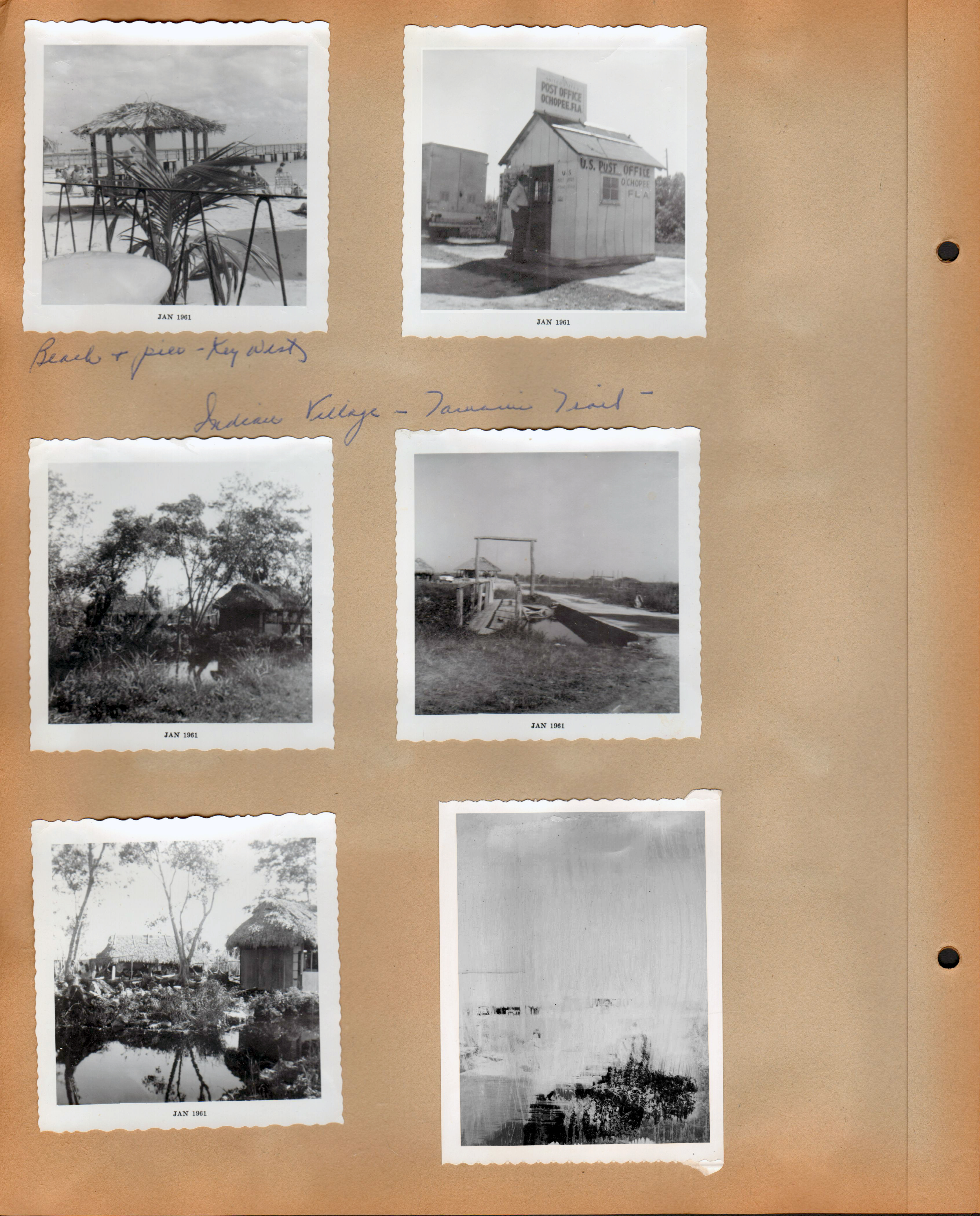 Beach and pier - Key West. Indian Village - Tamiami Trail,