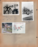 Christmas 1961 - Eddie, Helen, Alan, Susan, Girstle, Karen. Yellow Creek Lake near Warsaw - Helen. Christmas card - Arch Russell - Mabel Roberts' father.