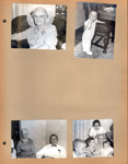 Nora Dawson in chair. Ed? standing at chair. Helen and Girstle. Alan and Susan.