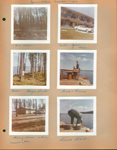 Ignace Ontario, Canada - 1963 - Our cabin. Motel Ignace - Helen. Edna - Flayer Resort. Girstle and Russell on dock. Dining room where owners live. Russell Roberts bending over to lake.
