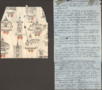 Swiss envelope. Letter from Karen.