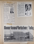 newspaper clipping - A.L. Steinmeier obit. newspaper clipping - Spaulding-Rudeseal wedding. newspaper clipping - AFNB Nora