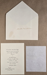 Hague-Slauter wedding invitation