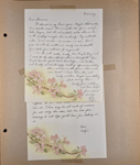 Letter to Blanche from Evelyn about the birthday card