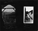 Hood River, Ore. / Mt. Hood from Margaret's front door! / Mary Lou Cox at 2 mo.