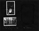 John W. Dawson - Helen April 1925 (photo missing) / John W. + Helen 1917 / 1925 - Mother, Mrs. Shepard, Blanche Smith, Dad, Ed Smith, Aunt Louie in front yard of 6122 Carrollton looking east