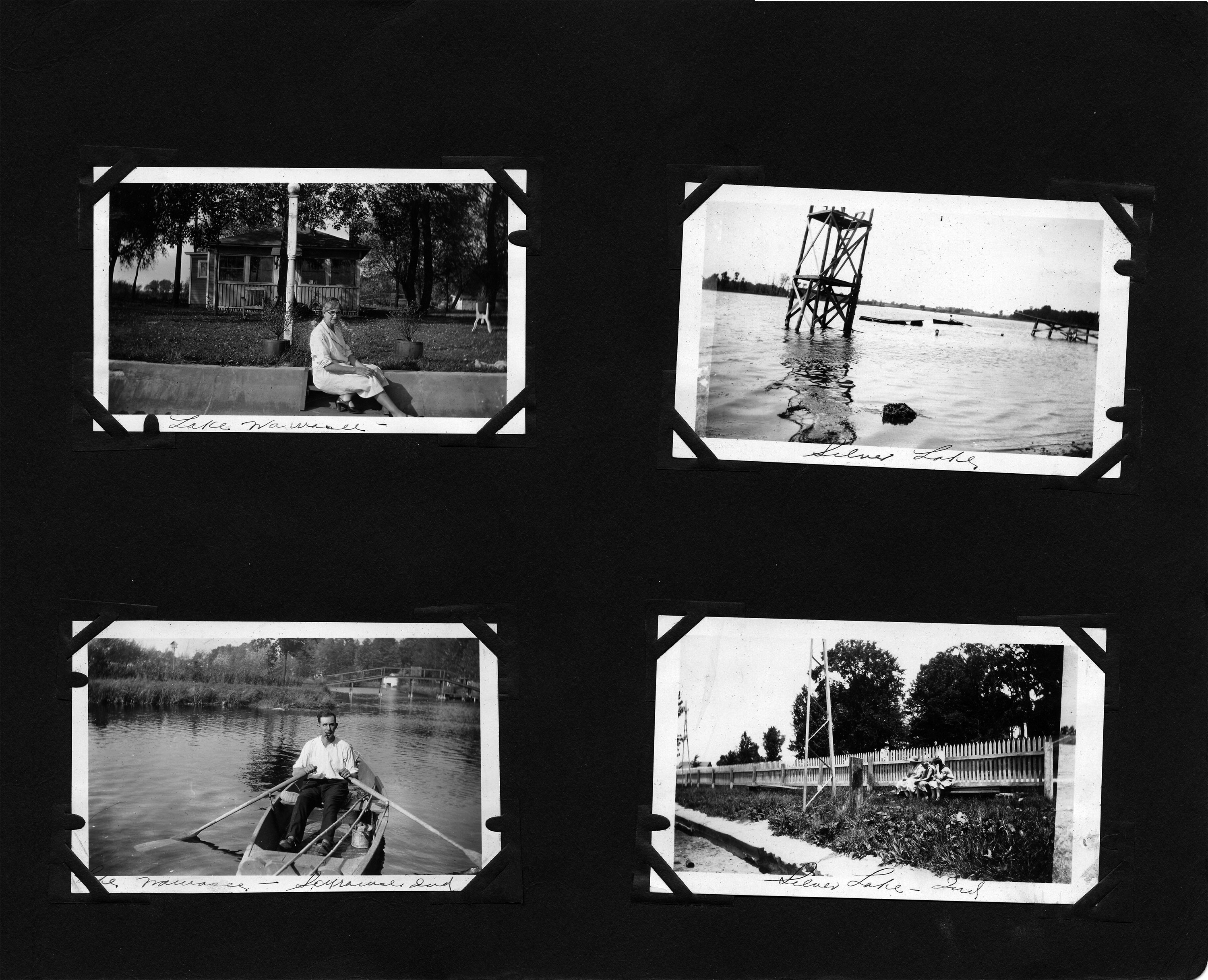 Lake Wawasee / Silverlake / Lake Wawasee - Syracuse, Ind. - Girstle in rowboat / Silver Lake - Ind