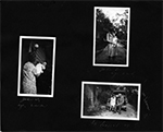 John D. age 6 wk. / Mr. Hessong Jr. - All dressed up? - sitting with Helen on car at back door of 6122 Carrollton