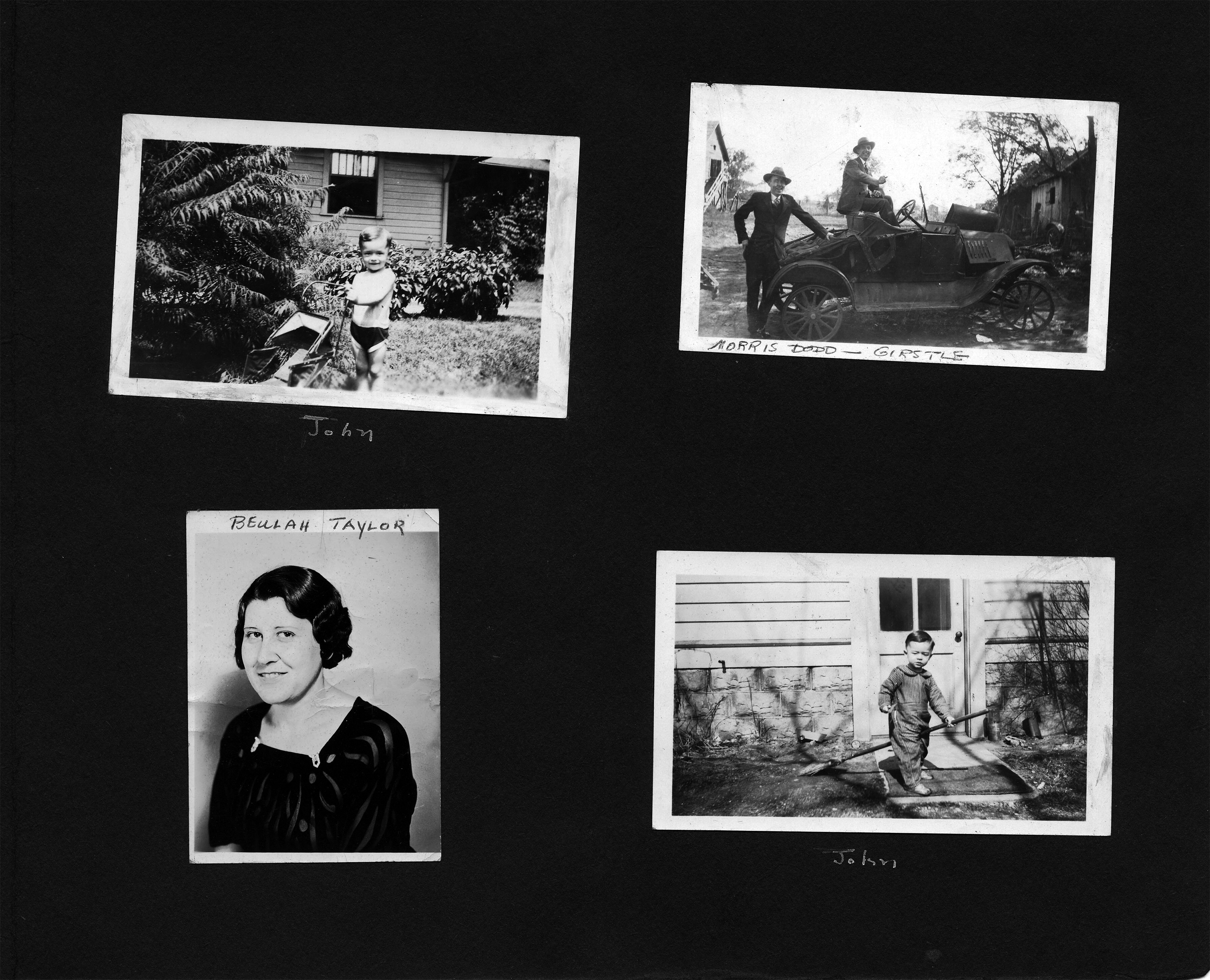 John at 6122 Carrollton / Morris Dodd - Girstle / Beulah Taylor / John at back door at 6122 Carrollton